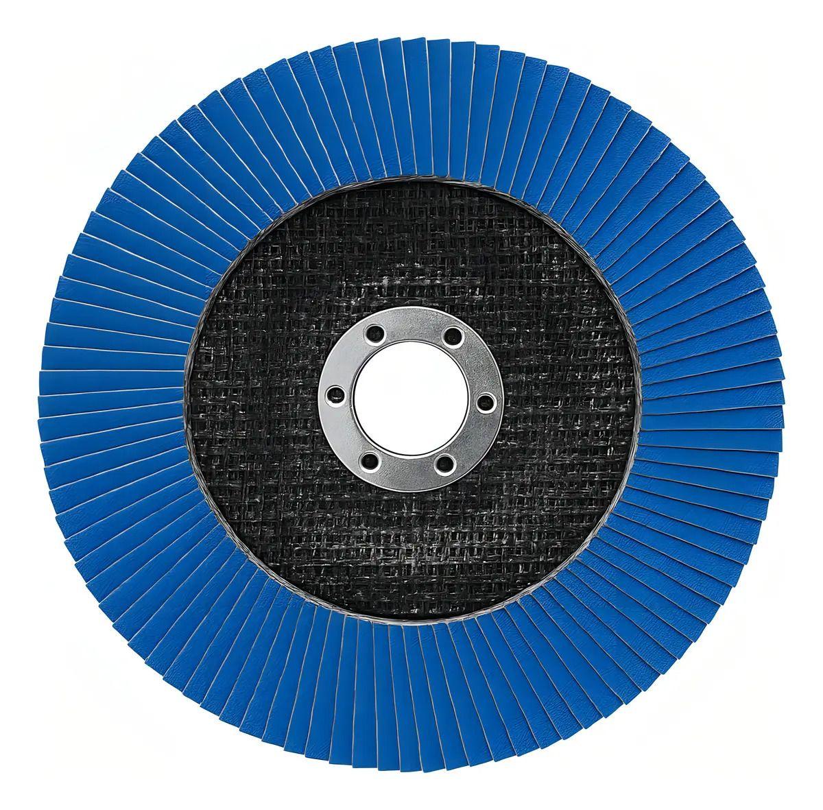 Pack 10 Discos Flap Traslapados para Metal 180 mm (7") Grano 60 Toro Negro-2