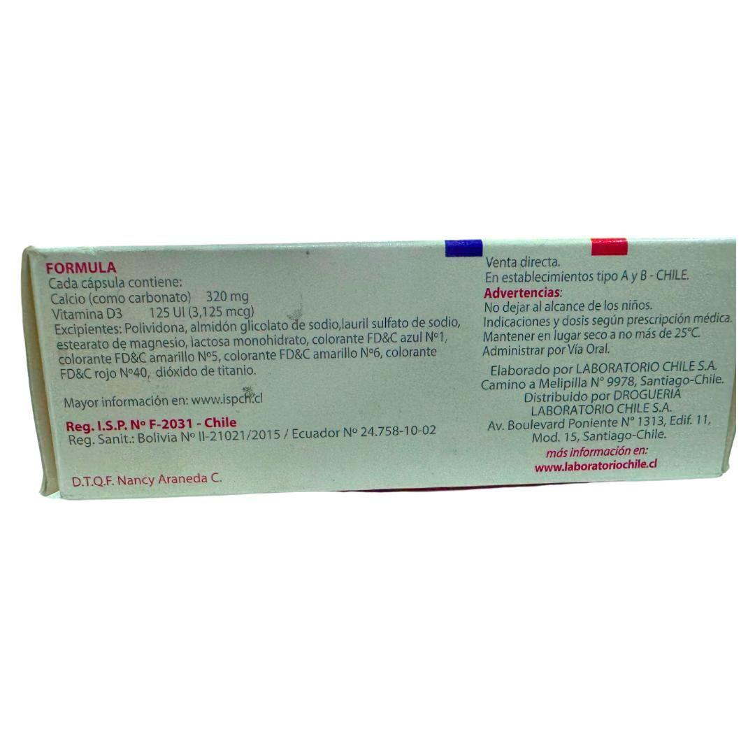 Calcefor D X 30 CAPSULAS Calcio 320mg Vitamina D3 125ui-1