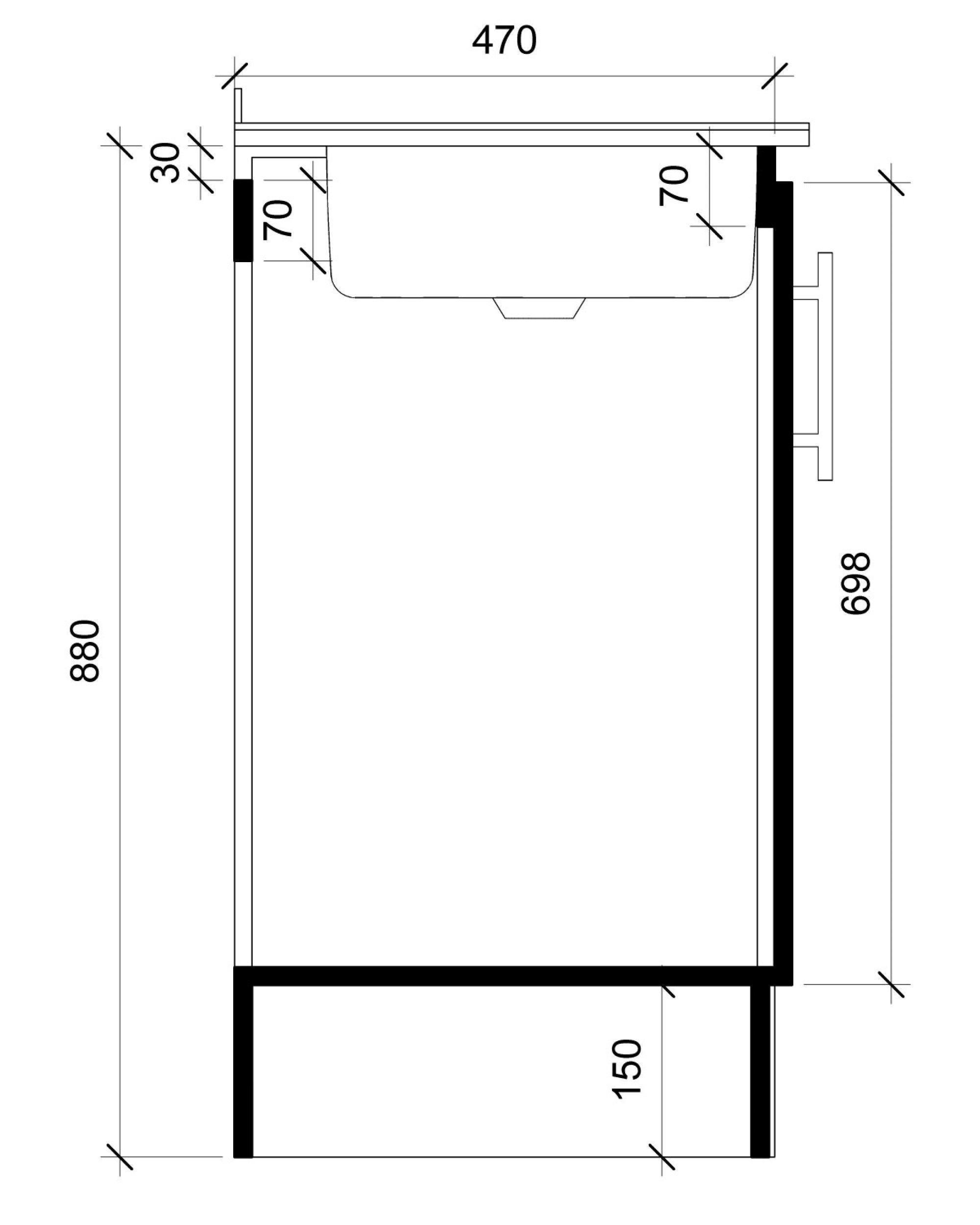 Kit Lavaplatos 3 Puertas 120 cm. Secador Derecho-3