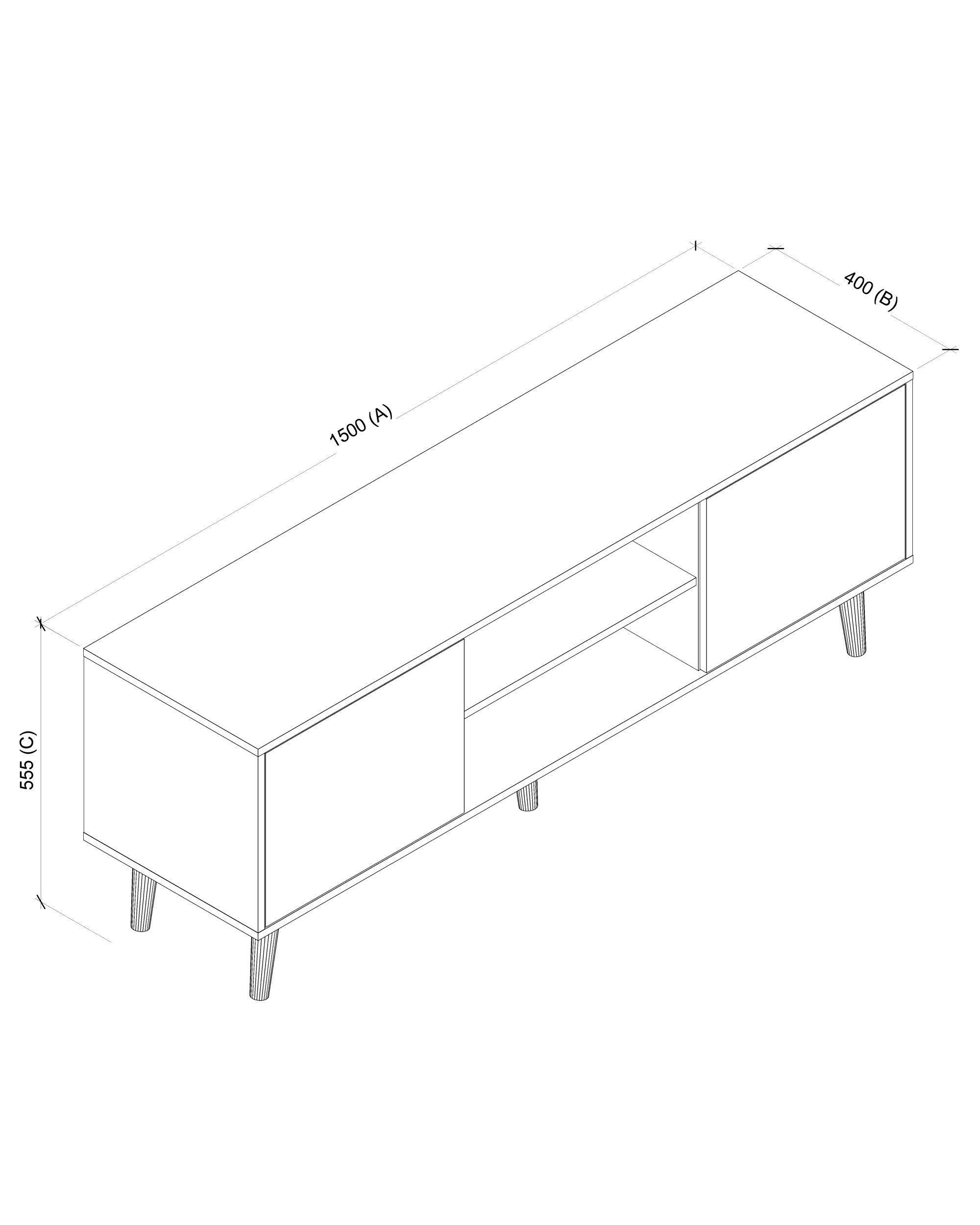 Rack TV 65 Pulgadas Kanso Blanco/Tuareg-6
