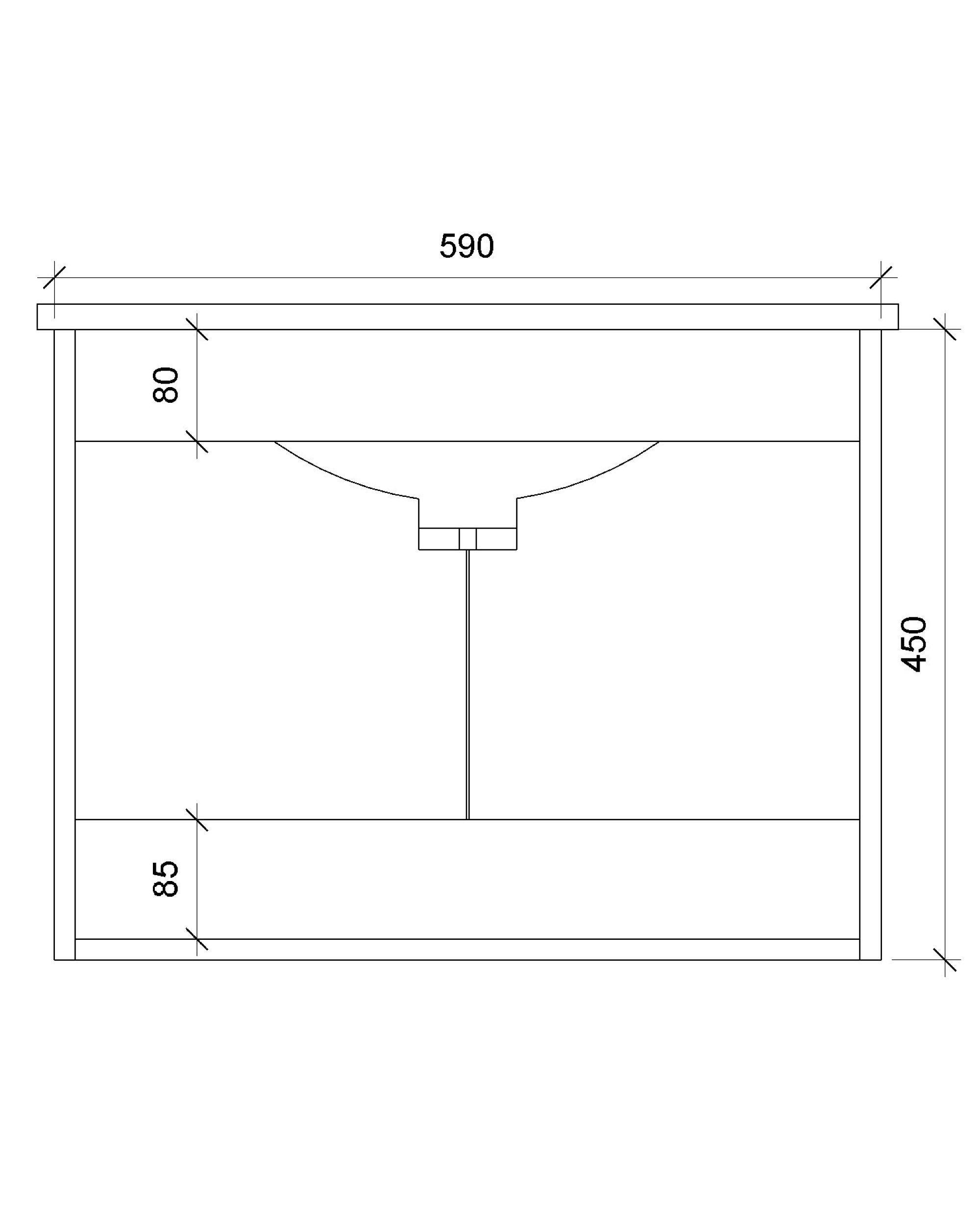 Mueble Vanitorio 61cm 2 Puertas Jade-6