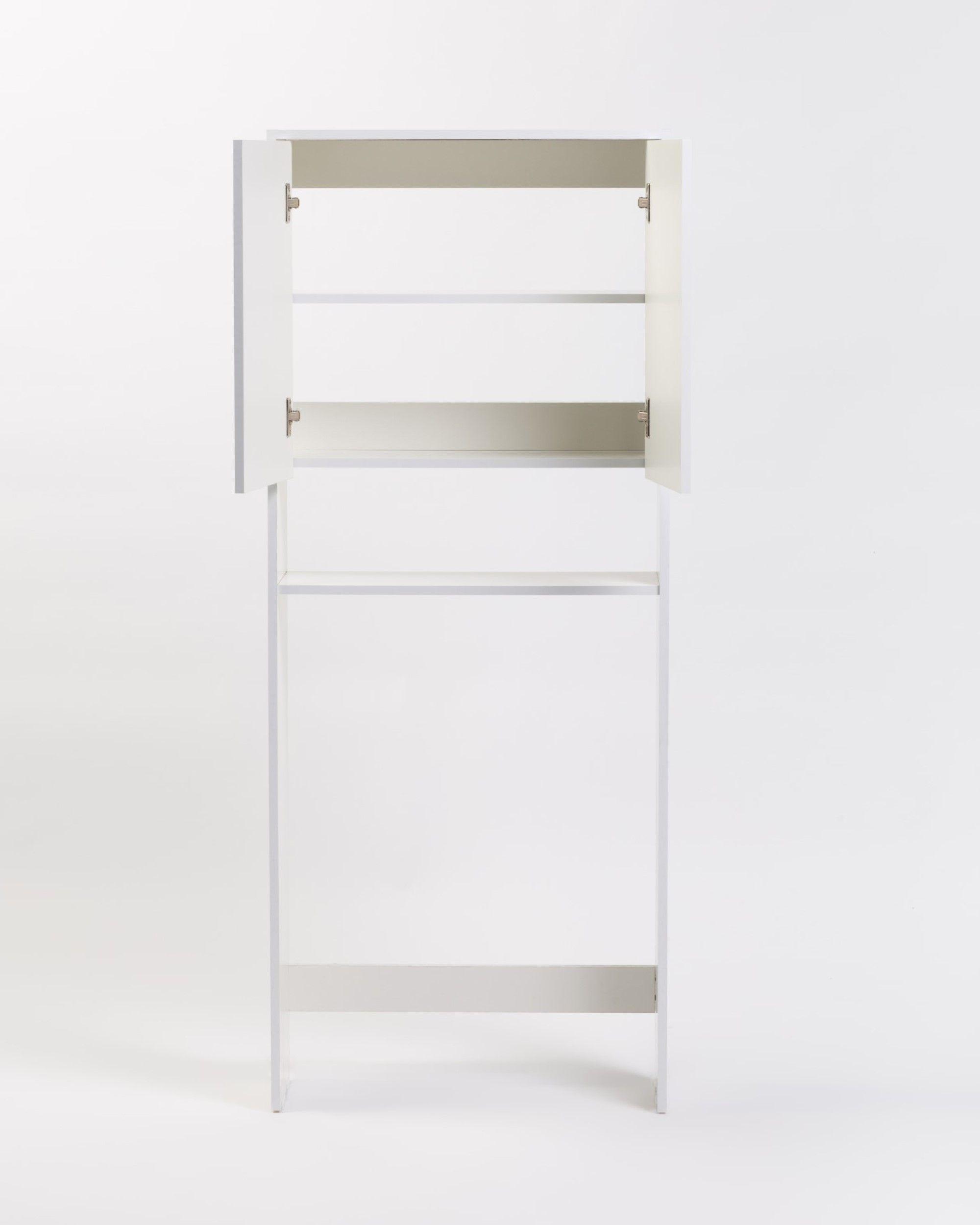Mueble Organizador WC 2 Puertas Blanco-2