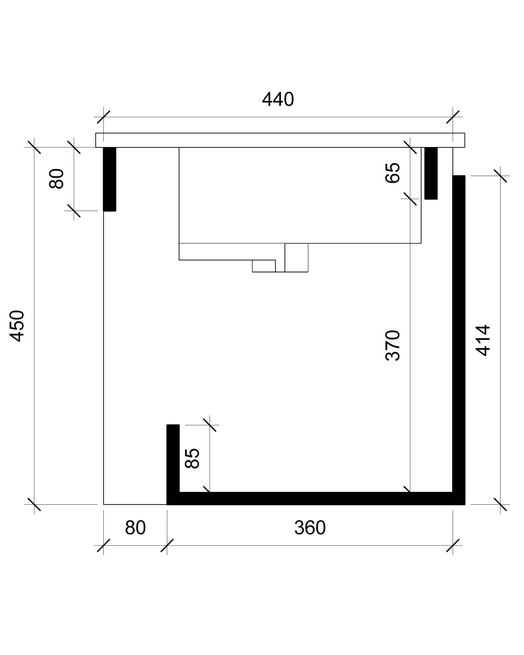 Mueble Vanitorio 61cm 2 Puertas Jerez-6