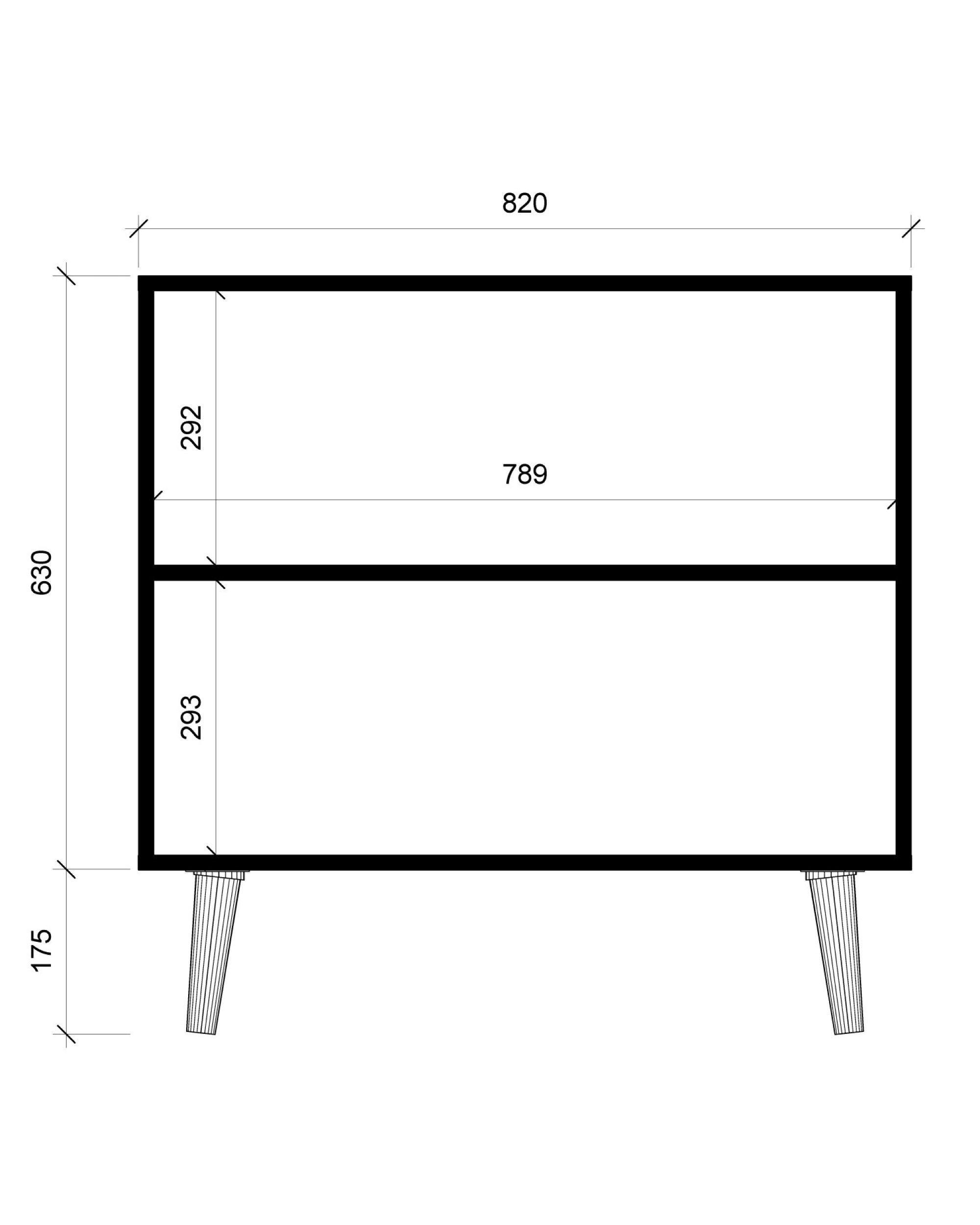 Buffet Kanso 2 Puertas Jerez/Blanco-5