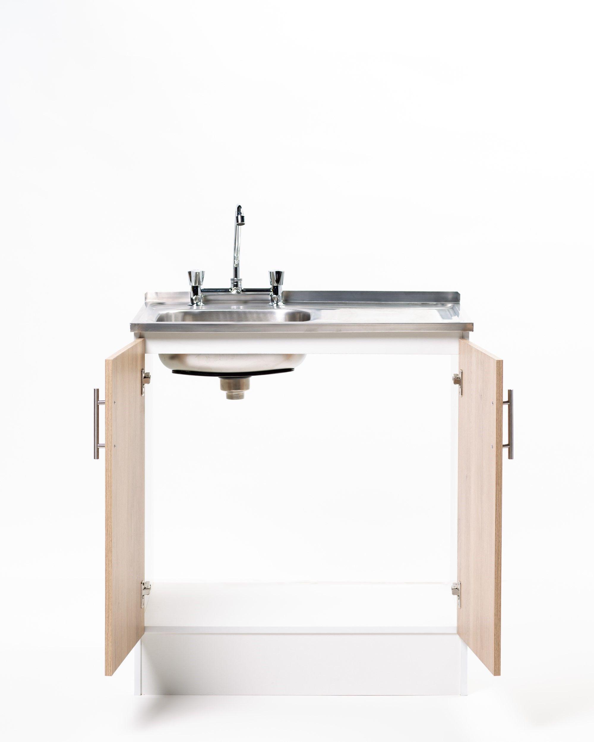 Kit Lavaplatos 2 Puertas 80 cm. Blanco Jerez Sec. Derecho-2