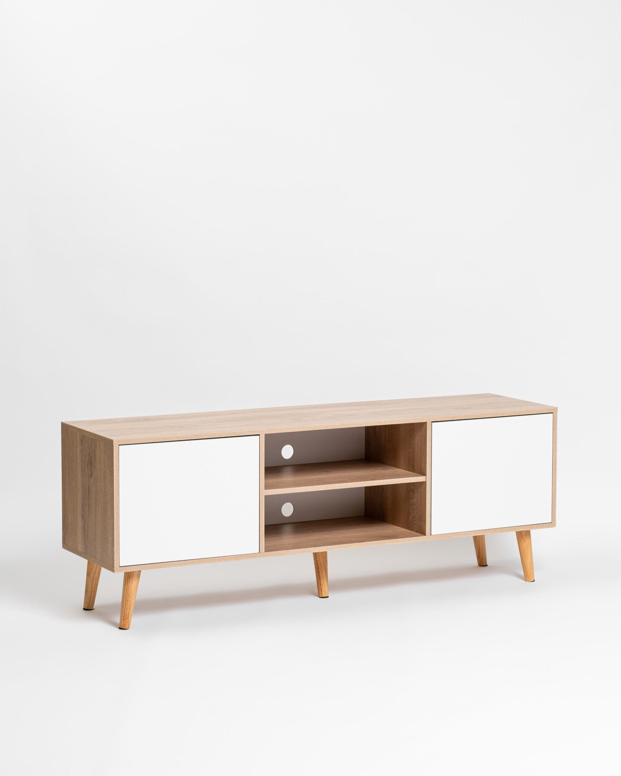 Rack TV 65 Pulgadas Kanso Jerez Blanco-1