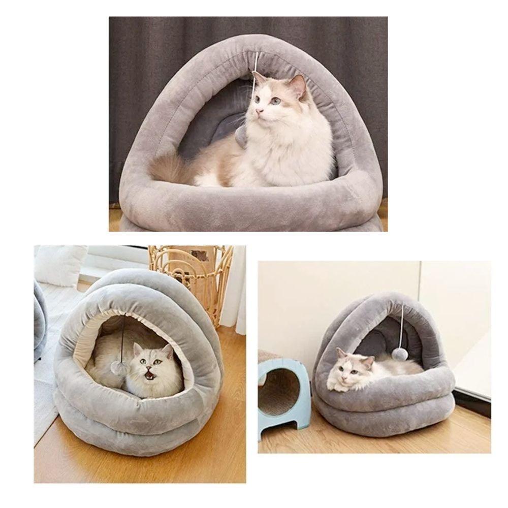 Cama Iglú con Juguete para Mascotas -4
