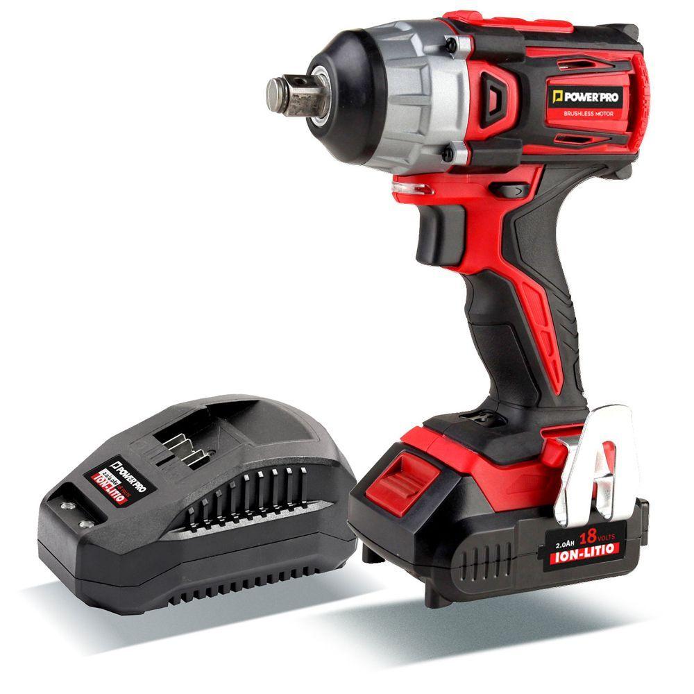 Kit Llave Impacto con Batería 2A y Cargador 18V-0