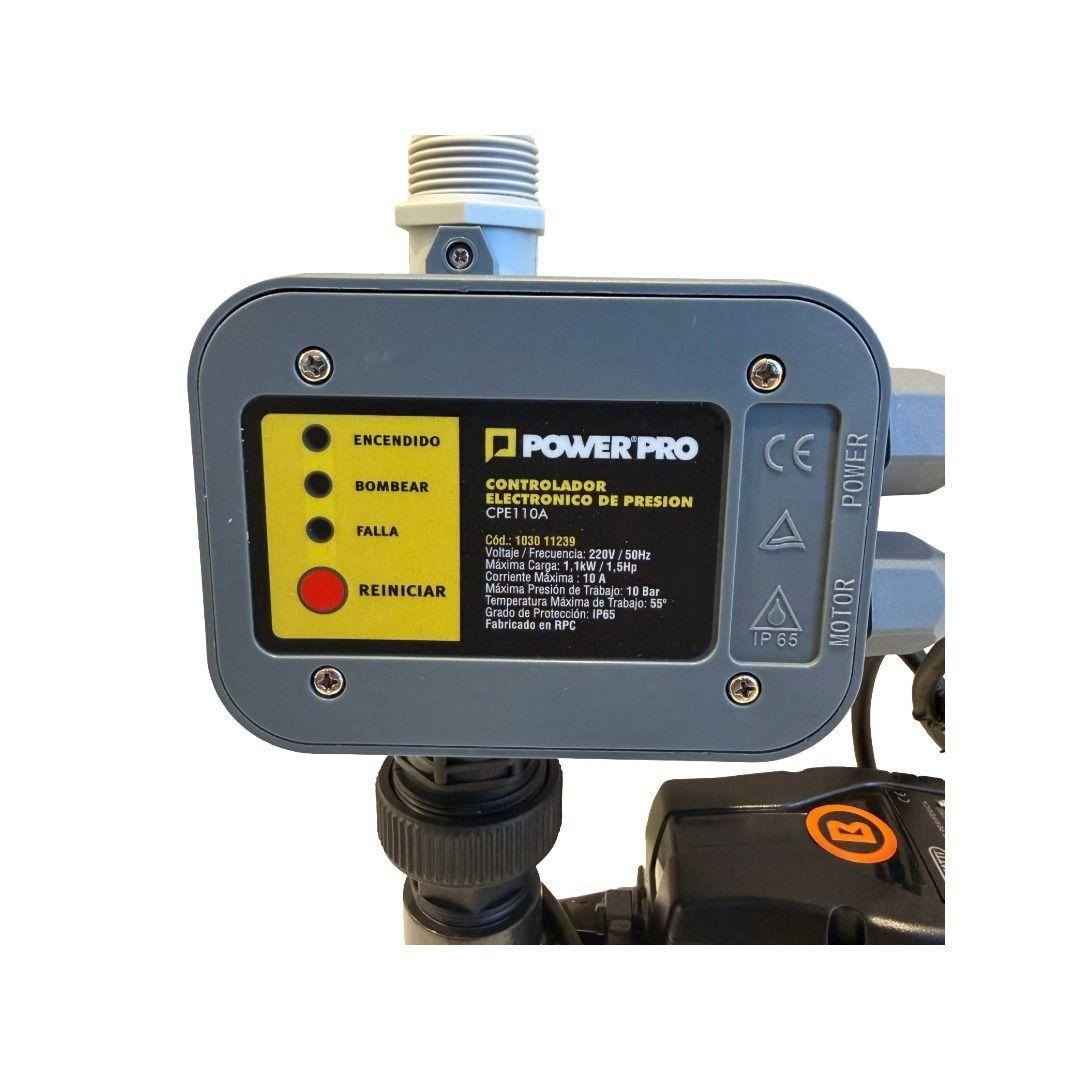 Kit bomba superficie periférica 0.5 HP + Controlador de presión 1,5 HP-2