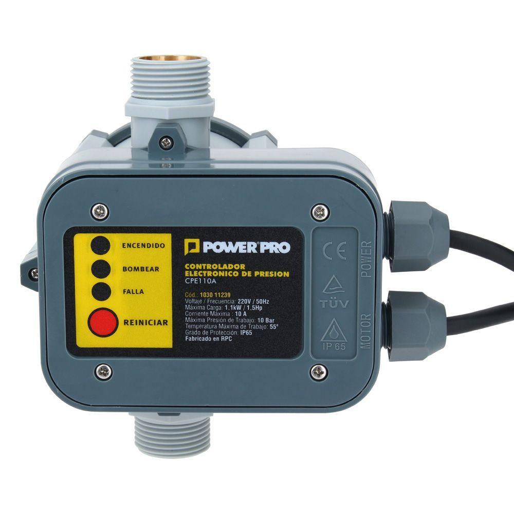 Kit bomba superficie periférica 0.5 HP + Controlador de presión 1,5 HP-4