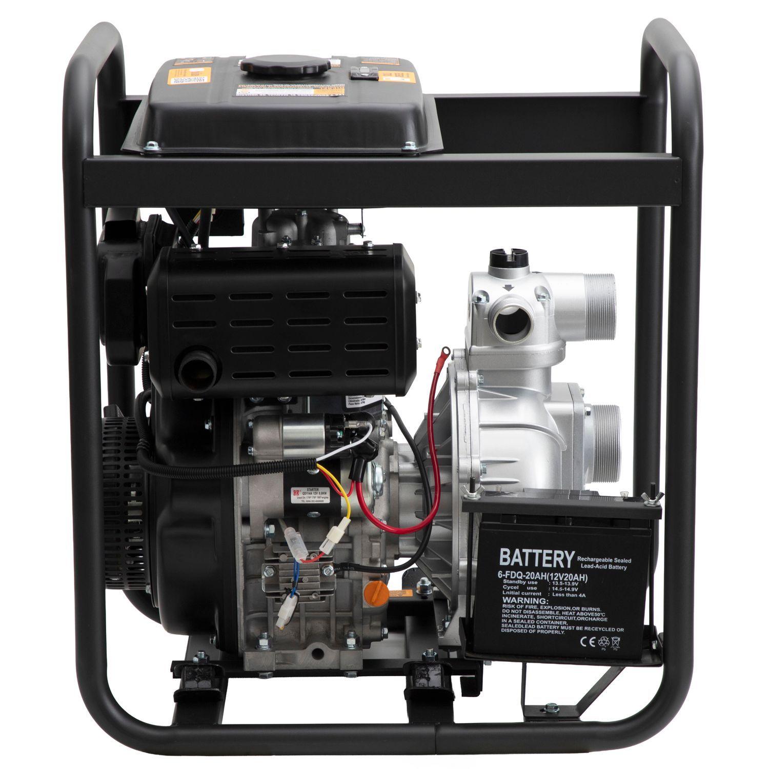 Motobomba 3" diésel 10 HP alta presión-4