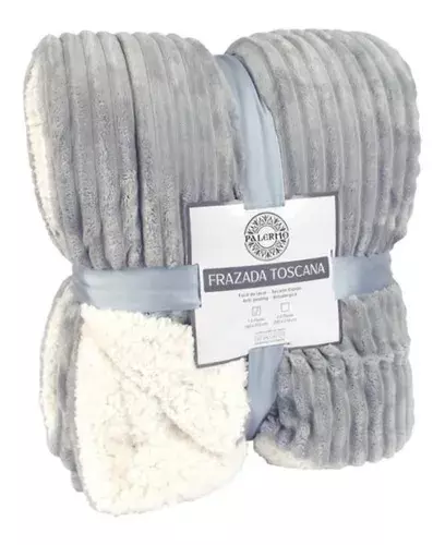 Frazada Térmica plaza y media 160x210 Gris-0