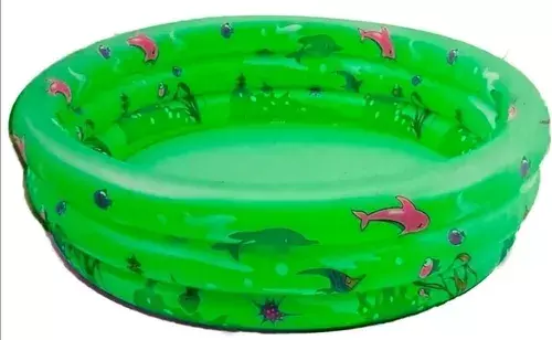 Piscina Inflable Niños 3 Anillos 120x40cm verde-0