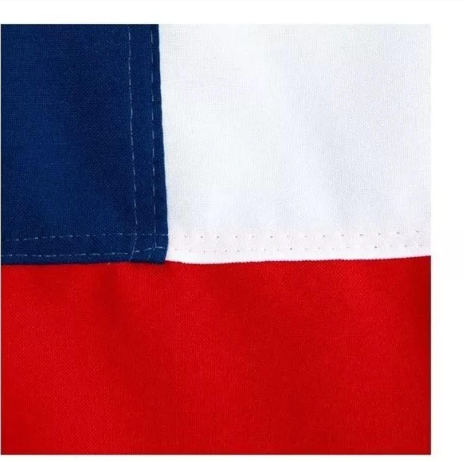 Bandera de Chile 120x180 Estrella Bordada-2