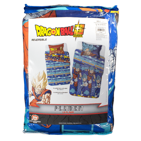 Plumon Dragon Ball Z Reversible Plaza Y Media -2