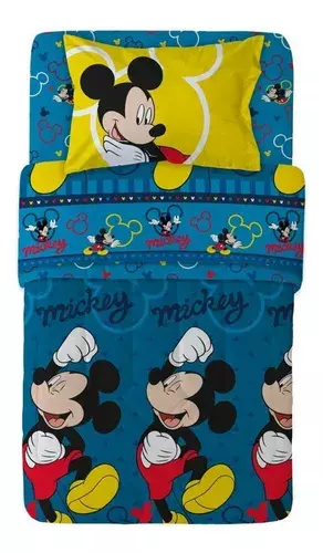 Set Sábanas Mickey Mouse Plaza Y Media 1.5 Plz-0