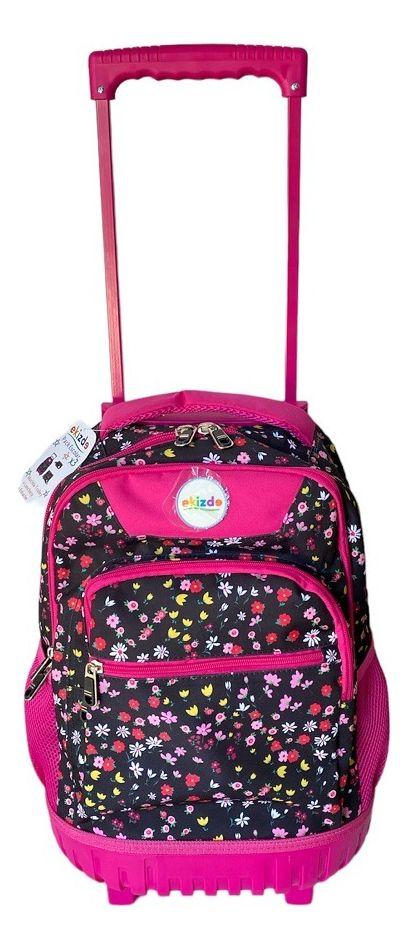 Mochila Con Ruedas + Lochera + Estuche Ekizde D5 -2