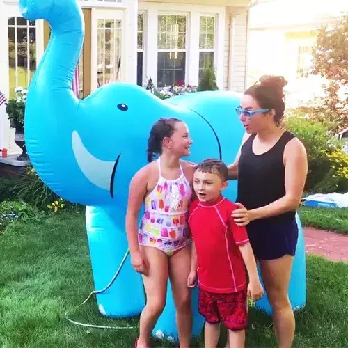 Elefante Inflable Rociador Agua Jardin Niños 308-4