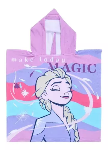 Toalla Con Capucha Niños Diseño Frozen-0