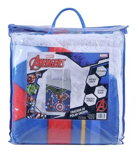 Frazada Sherpa Termica Chiporro Avengers 150x200-3