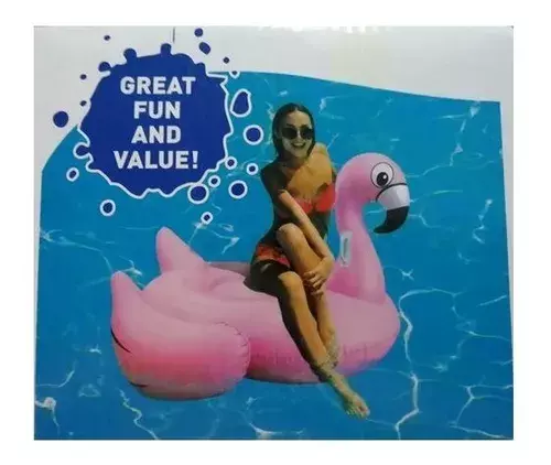 Flotador Flamingo Inflable Piscina Verano 150x130-3