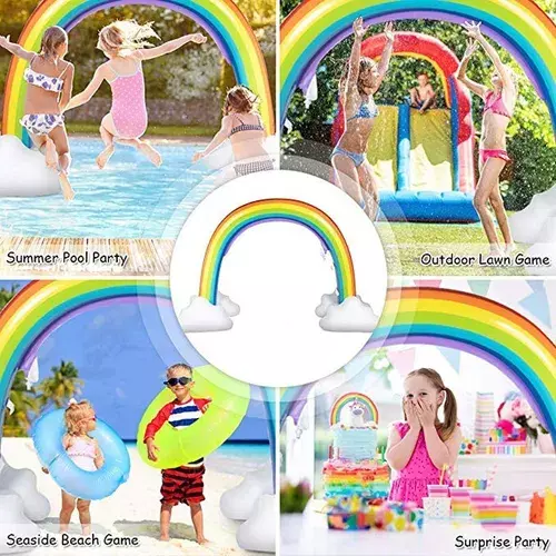 Arco Iris Nubes Inflable Rociador 310-5
