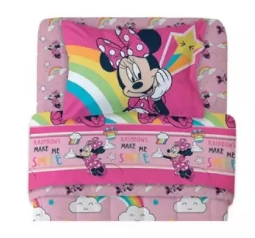 Set Sabanas Minnie Arcoiris Plaza Y Media 1.5 Plz-0