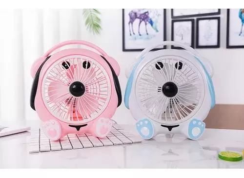 Ventilador Escritorio Mesa Niños Azul Perro 156-5