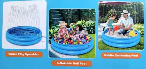 Piscina Inflable Rociadora Redonda 152cm 306-3