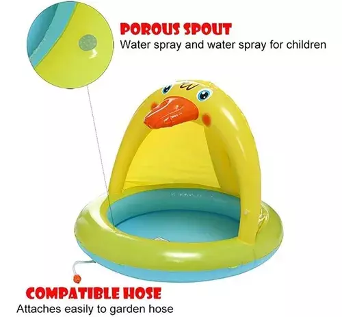 Sillon Inflable Rociador Bebe Piscina Pato 307 -5