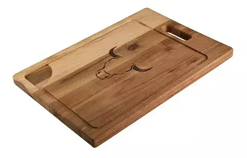 Set Parrilla 4 Tablas 40cm + Tenedor Cuchillo W02-2