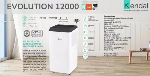 Aire Acondicionado Kendal Evolutio Wifi 12000 BTU-2