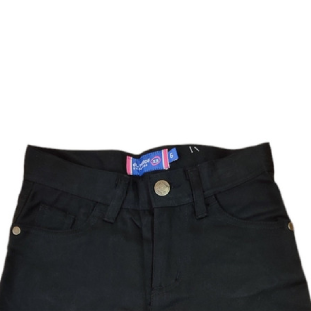 Pantalón Escolar Elasticado Azul Marino - Tallas 12 a 16-2