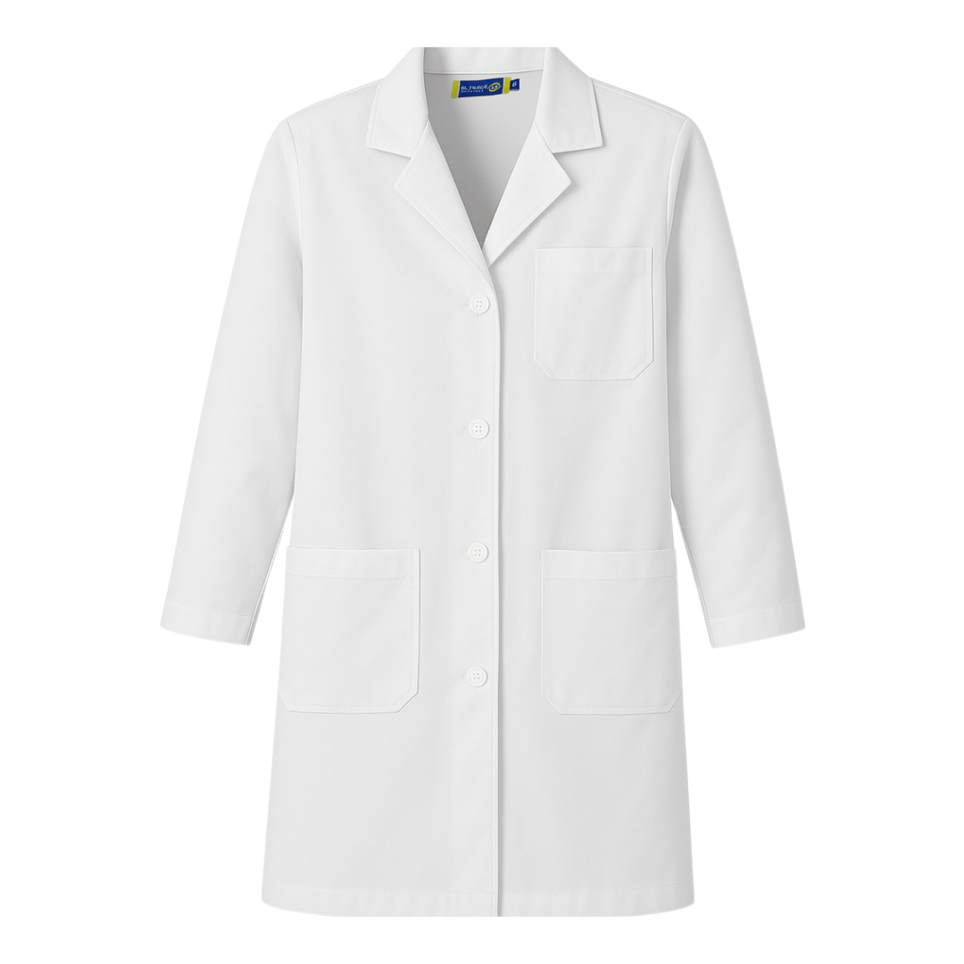 Delantal Juvenil Escolar Blanco -1