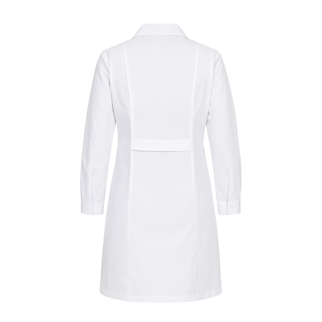 Delantal Juvenil Escolar Blanco -3