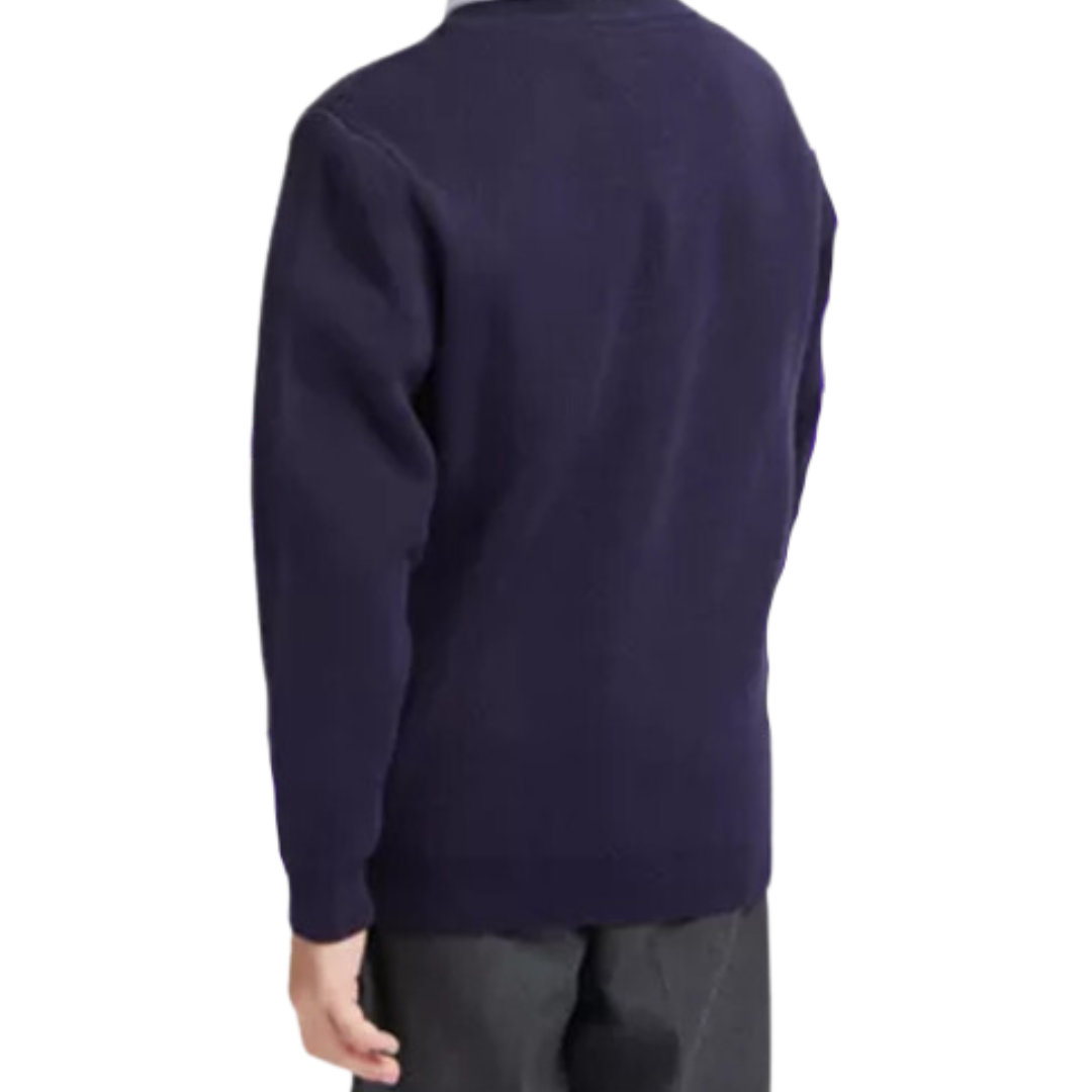 Sweater Escolar Clásico Azul Marino - Tallas 12 a 16-1