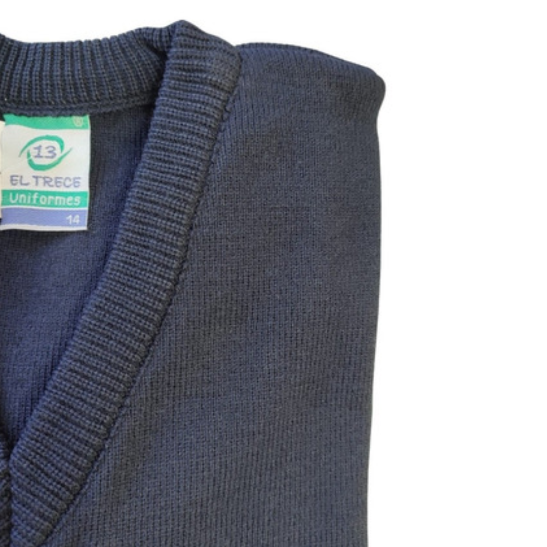 Sweater Escolar Clásico Azul Marino - Tallas 12 a 16-3