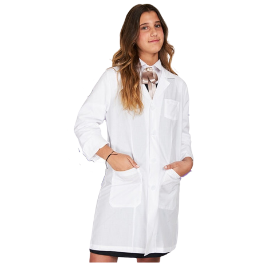 Delantal Mujer Escolar Blanco -0