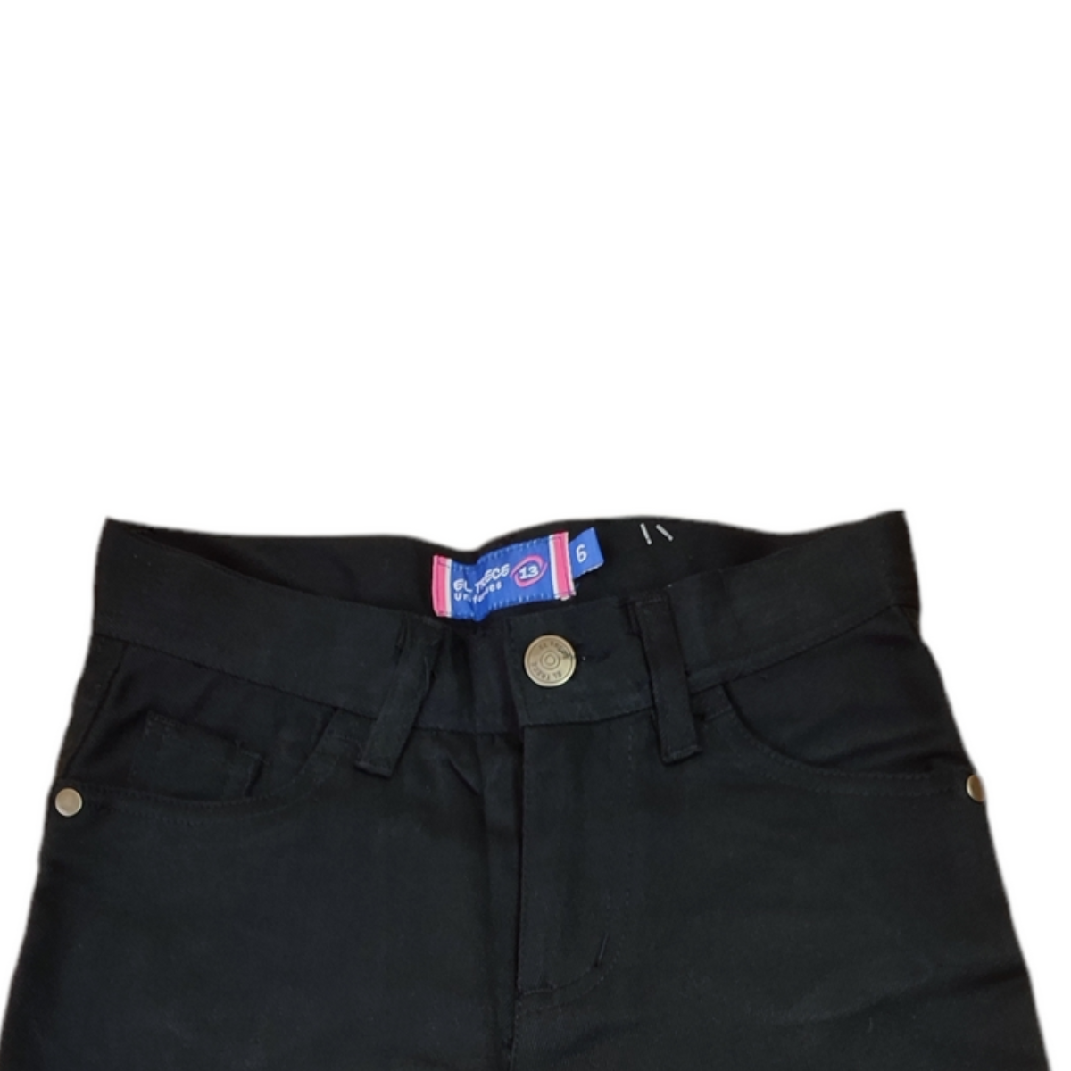 Pantalón Escolar Elasticado Niña Azul Marino - Talla 4 a 10-3