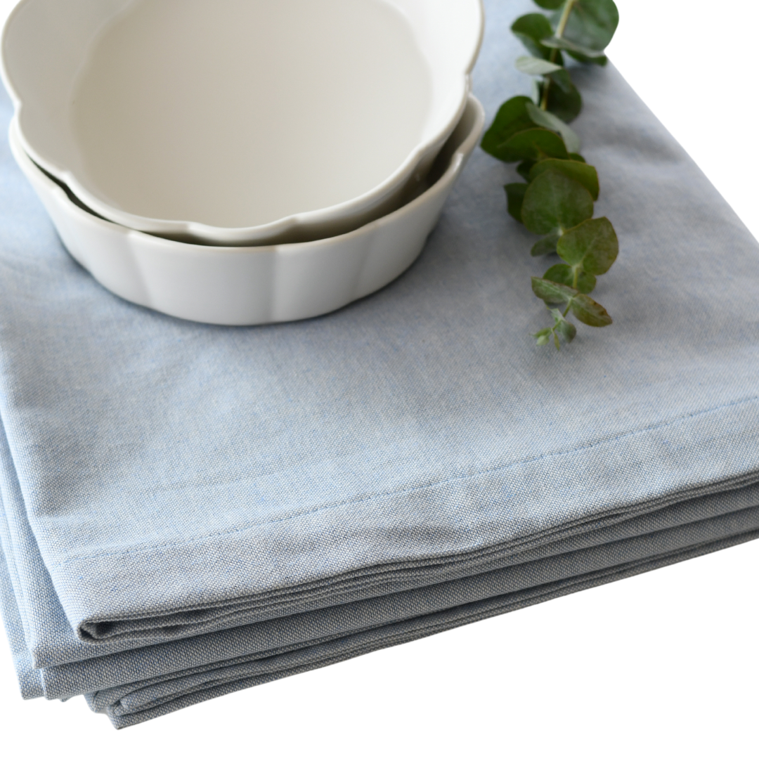 Mantel Rectangular Lino Culla Celeste -0