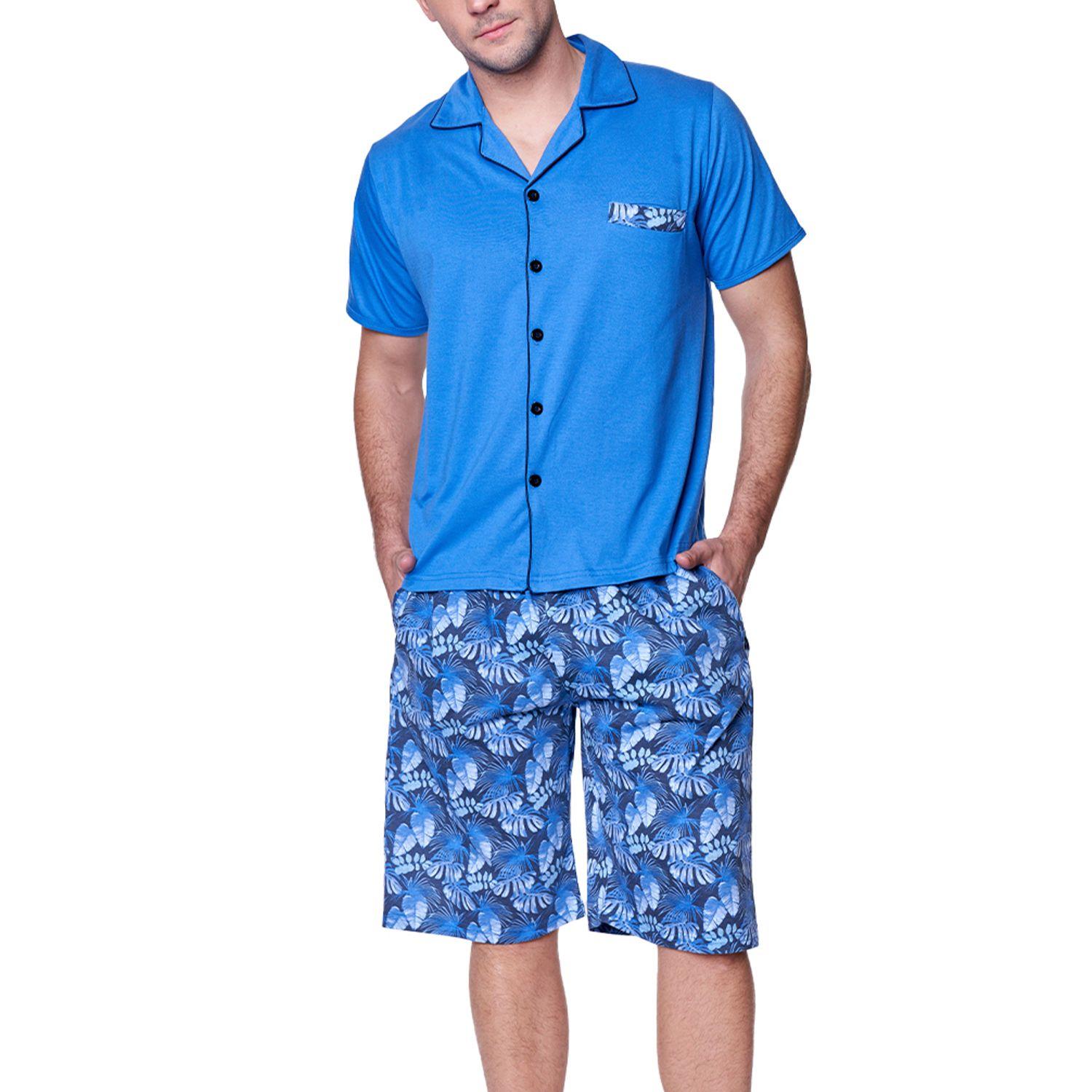 Pijama Abotonado Hombre 9200 Baziani-0