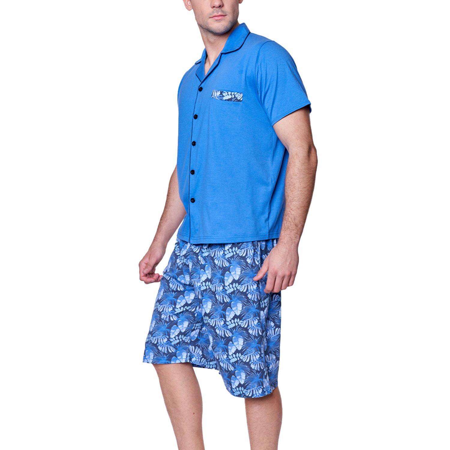 Pijama Abotonado Hombre 9200 Baziani-1
