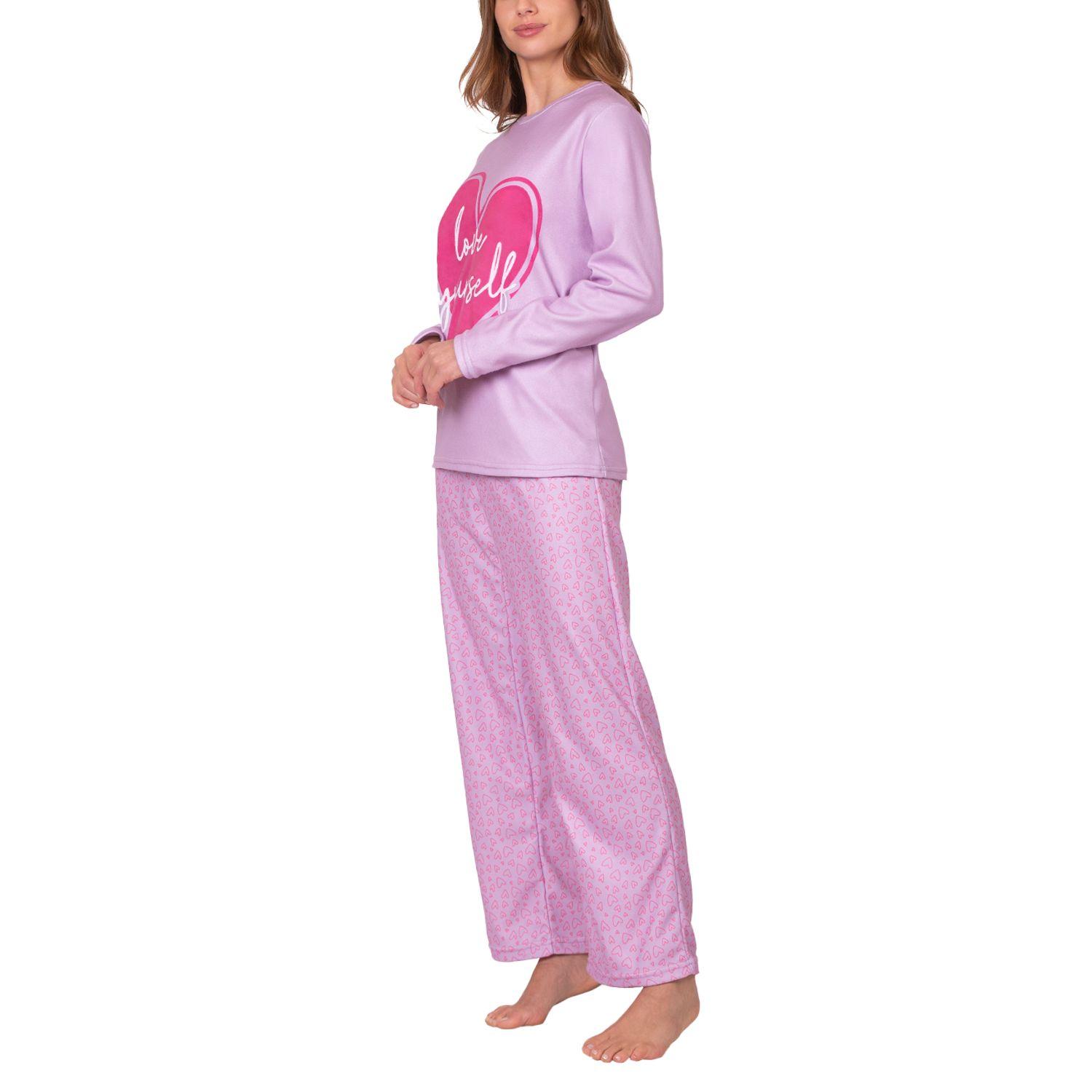 Pack Pijama Micropolar Love Yourself Mujer 8681 + Calcetín Sherpa A294-1