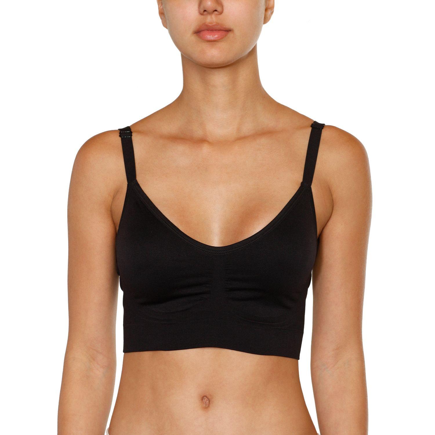 Sostén Bustier Seamless Baziani Beige Negro y Blanco-0