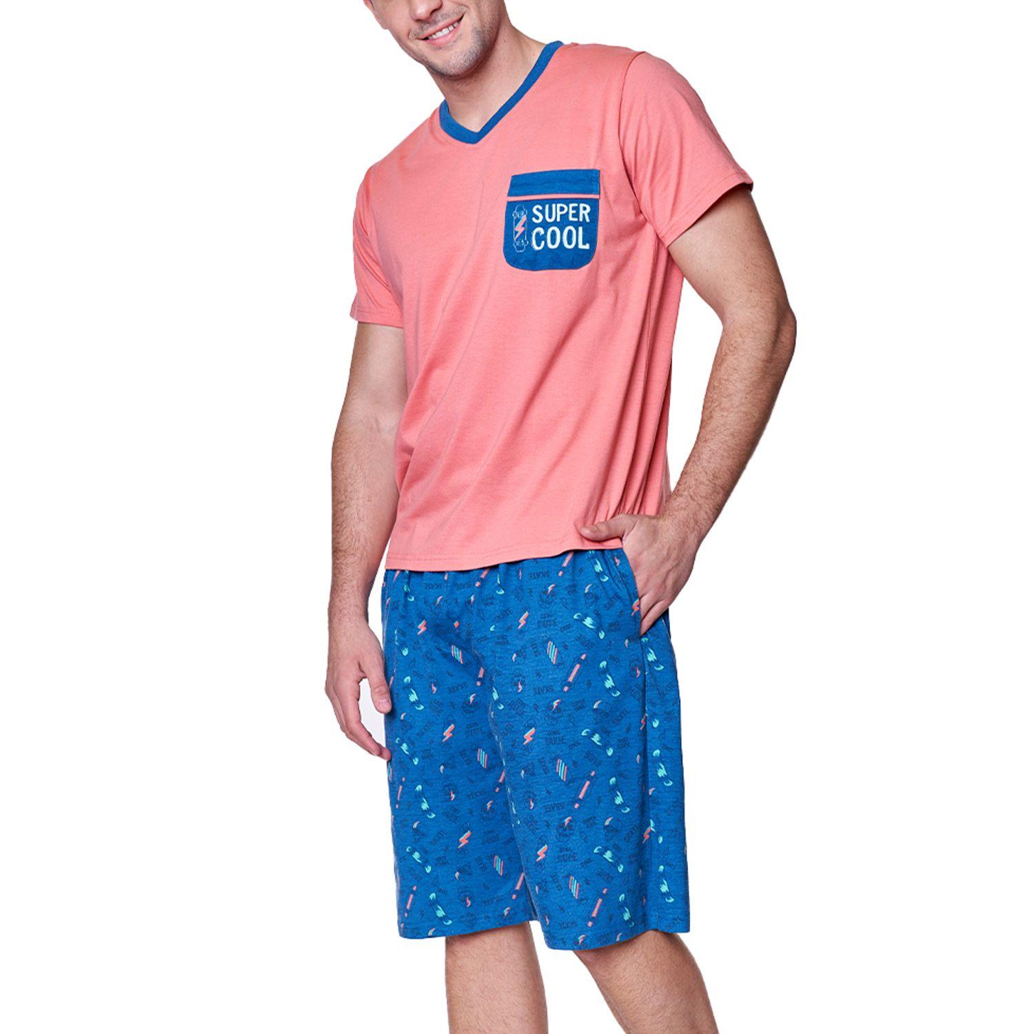 Pijama Corto Hombre 9202 Baziani-1