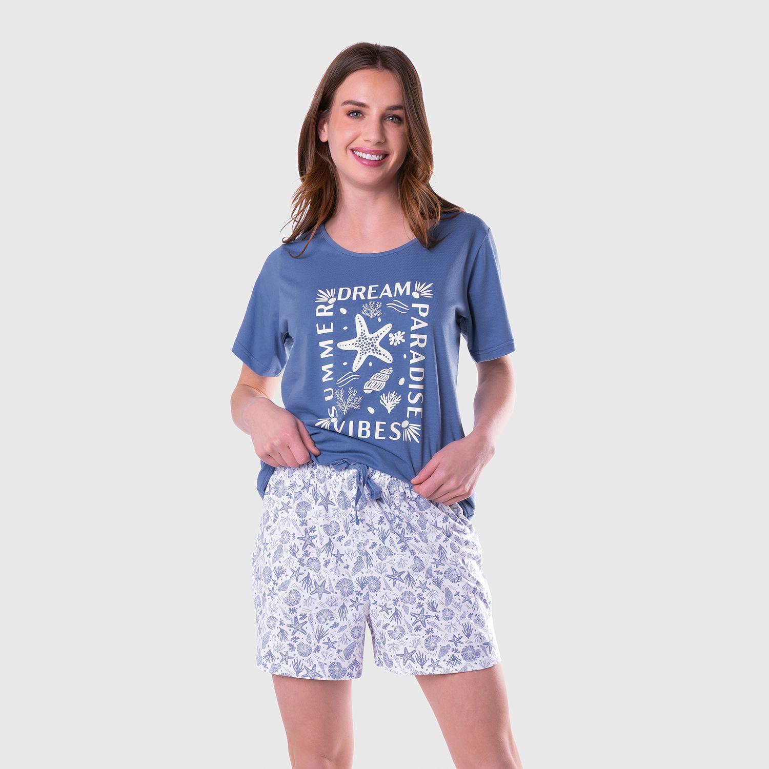 Pijama Corto Mujer 8697-1