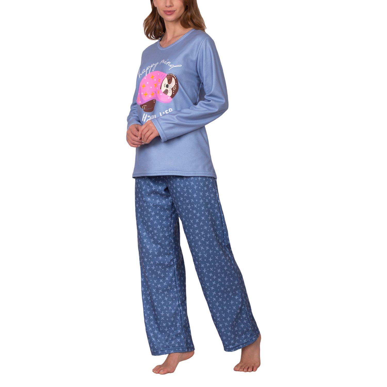 Pijama Micropolar Happy Mujer 8679-2