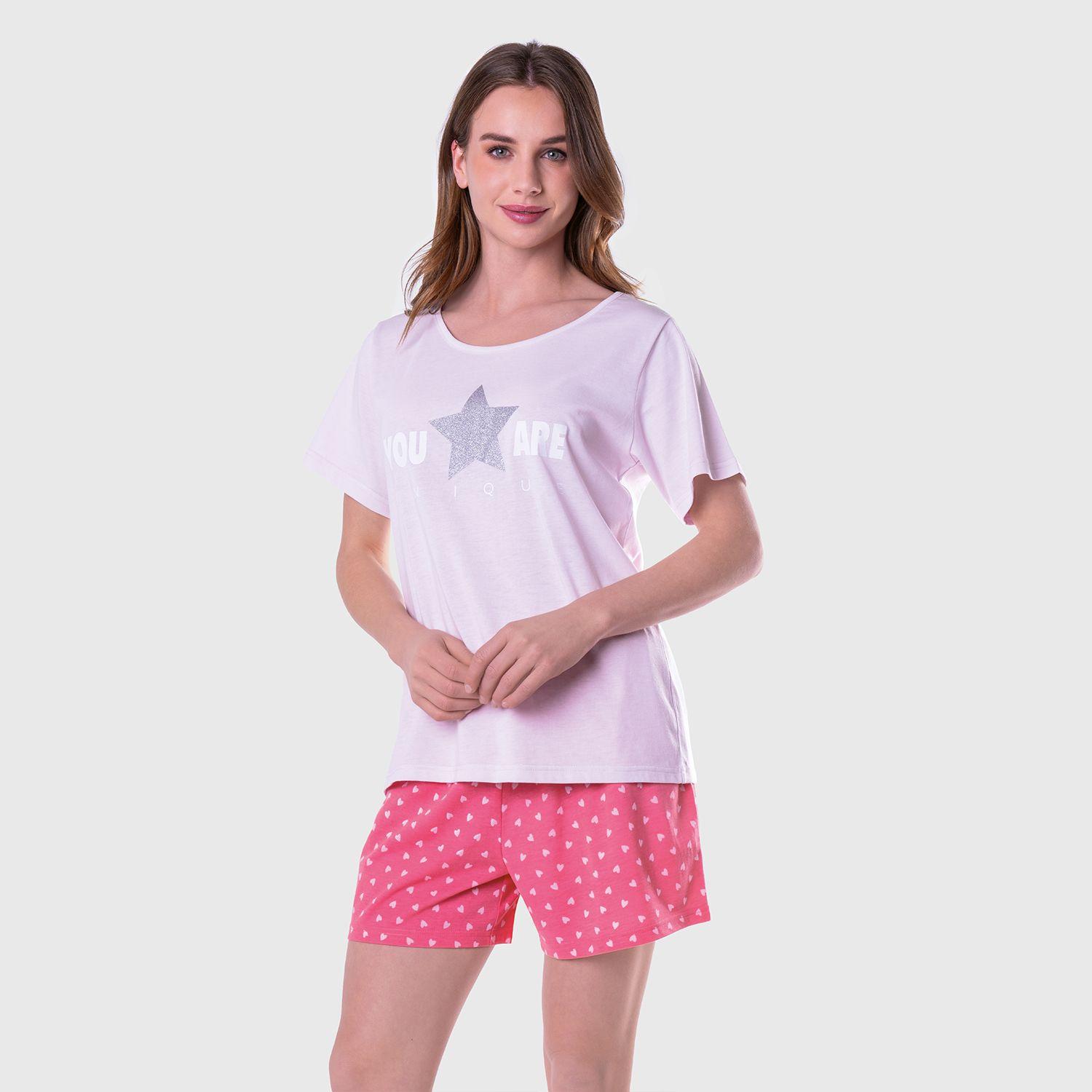 Pijama Corto Mujer 8694-1
