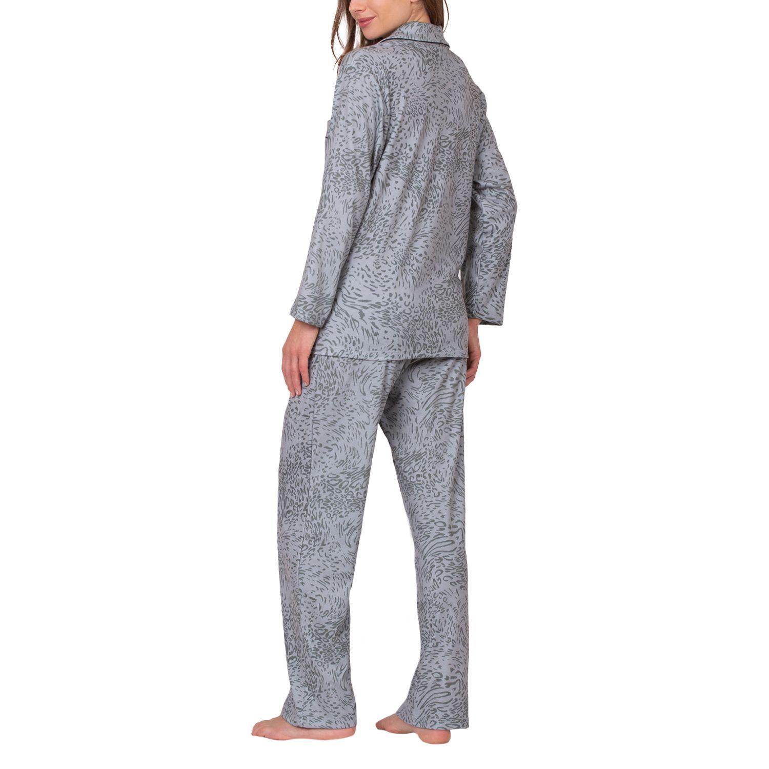 Pijama Botones Animal Print Mujer 8678-2