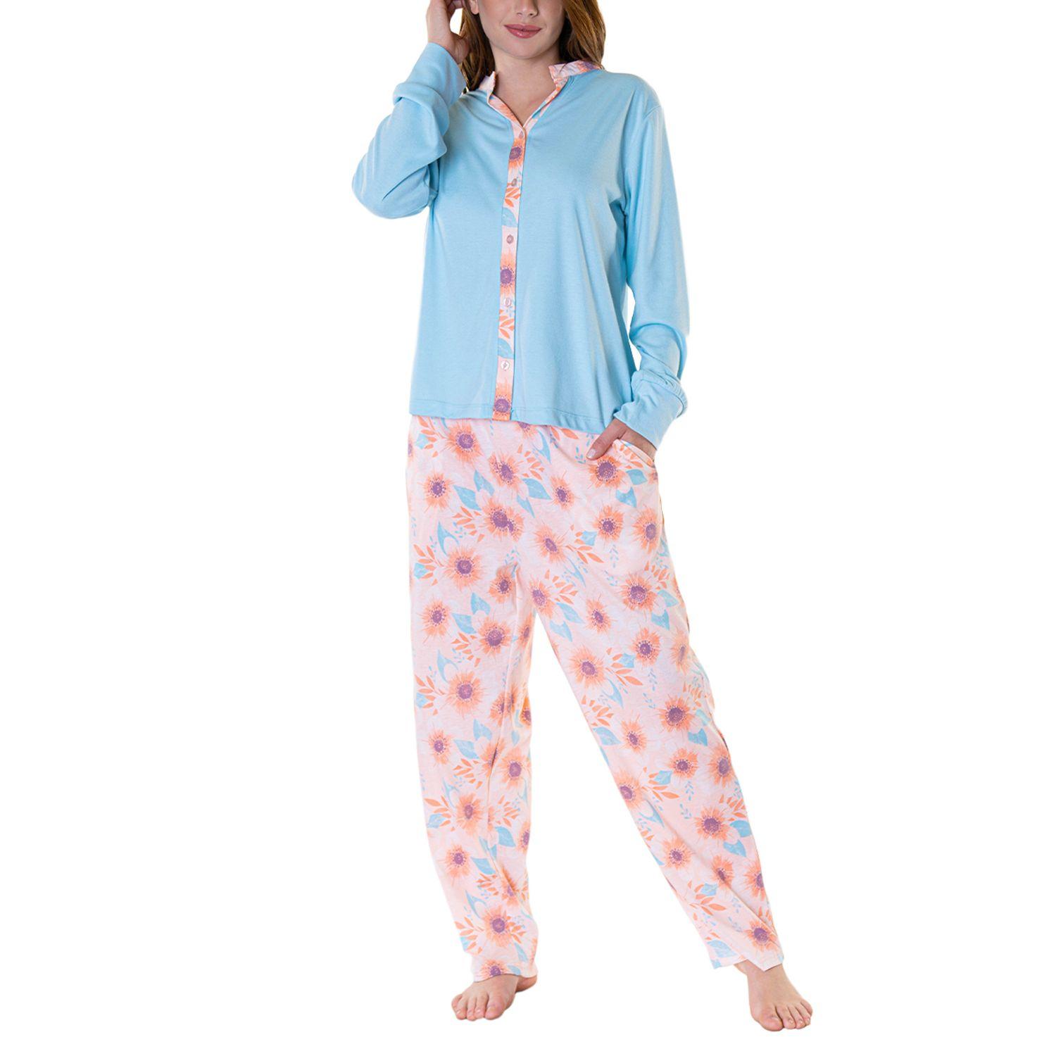 Pijama Botones Mujer 8533-0